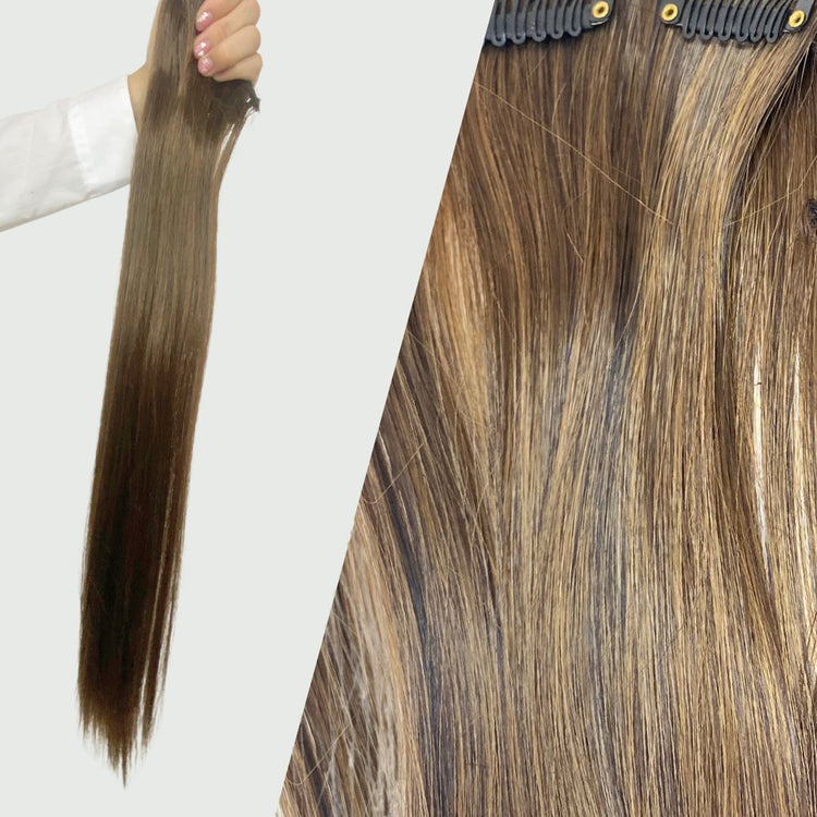 Extensiones de Cabello Liso (Sintéticas y Naturales)