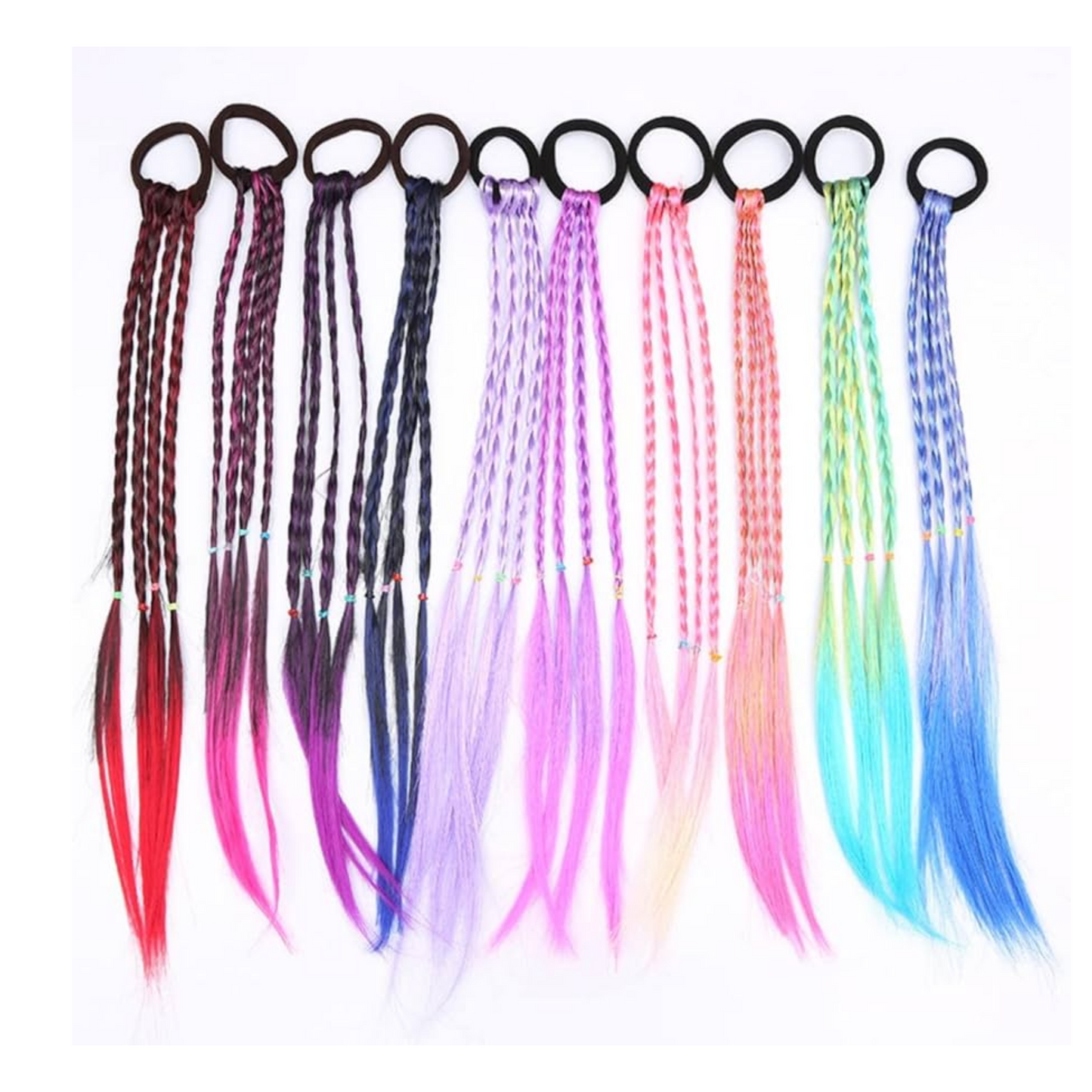 Extensiones de Cabello Tipo Trenzas (Sintético Kanekalon) - Multicolor