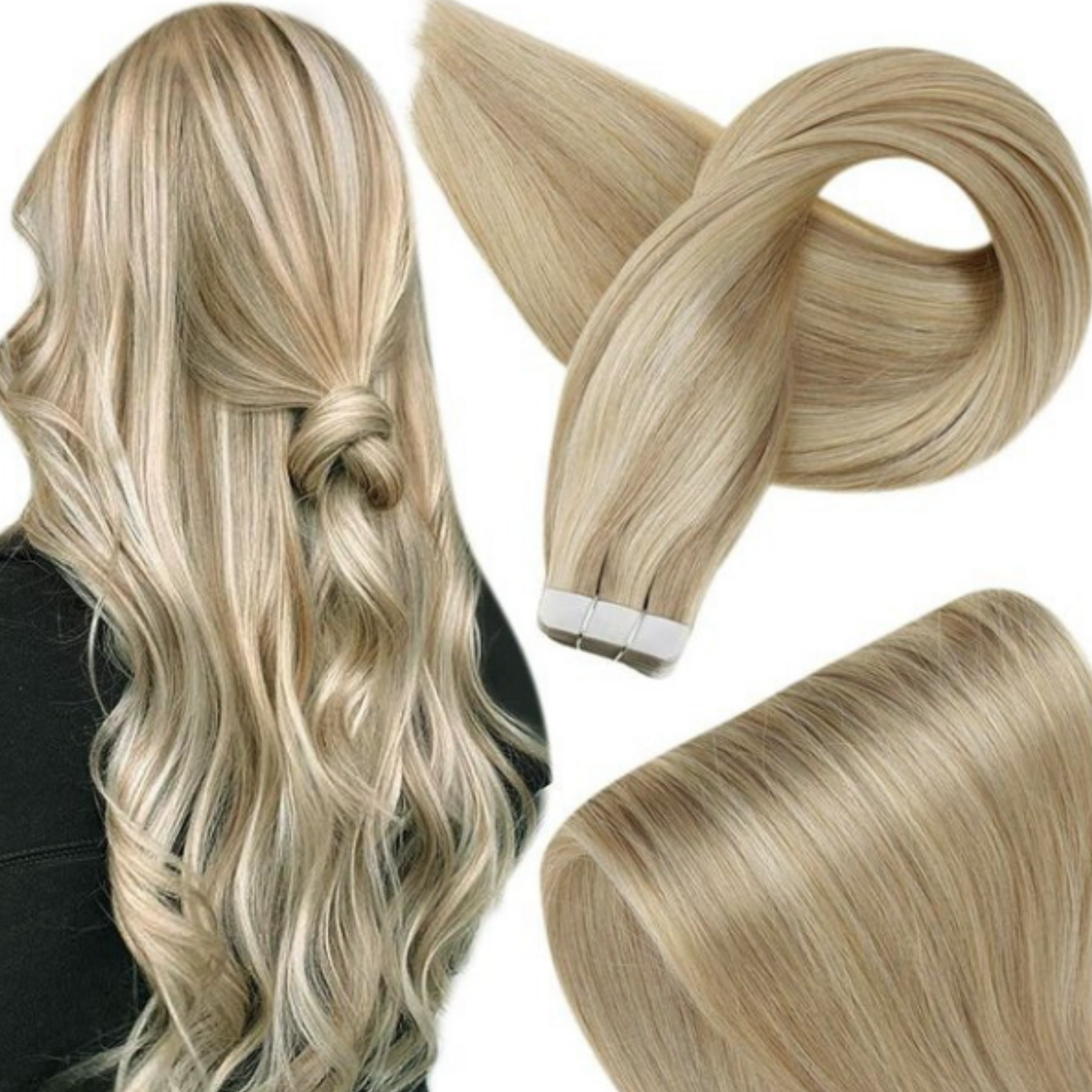 Extensión de Cabello Adhesivas (Natural)