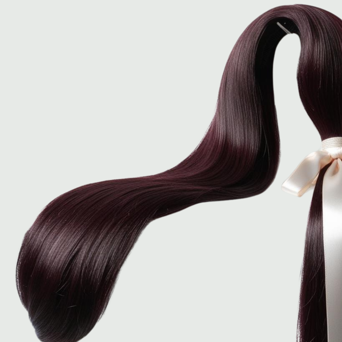 Extensiones de Cabello Tipo Cola con Cinta (Sintético Kanekalon) - Liso