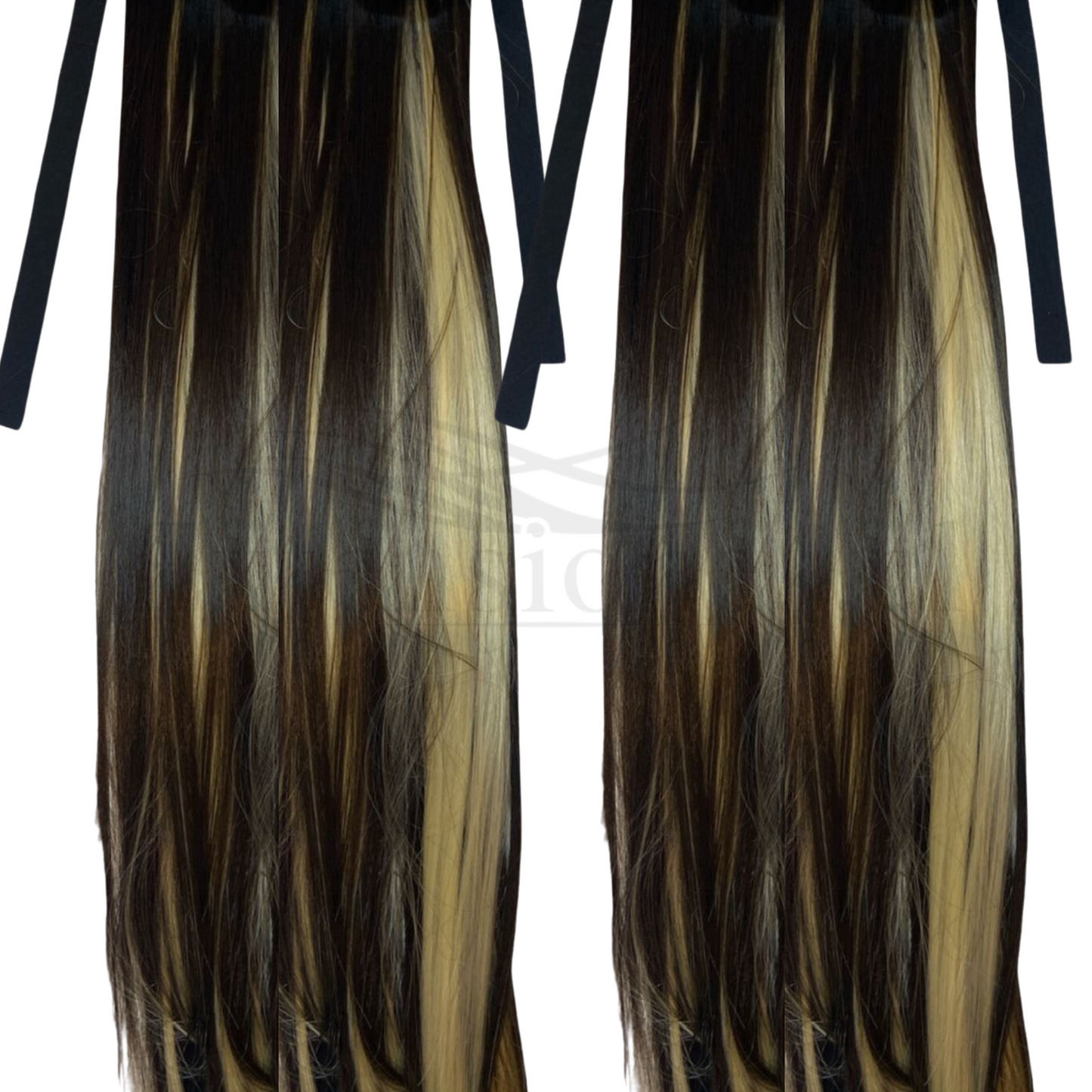 Extensiones de Cabello Tipo Cola con Cinta (Sintético Kanekalon) - Liso