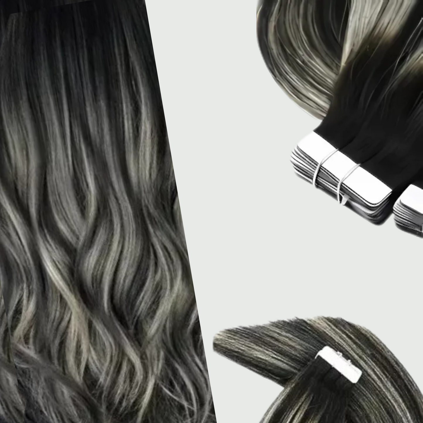 Extensión de Cabello Adhesivas (Natural)