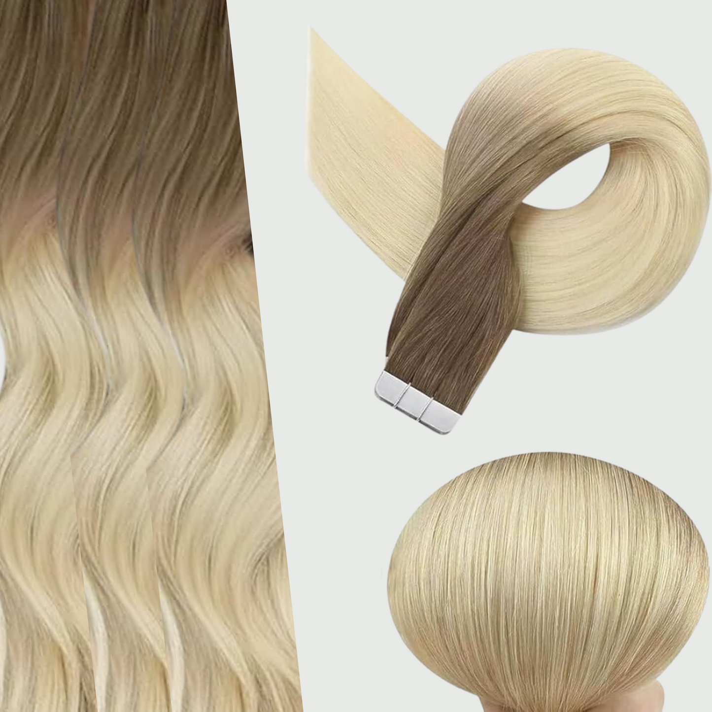 Extensión de Cabello Adhesivas (Natural)