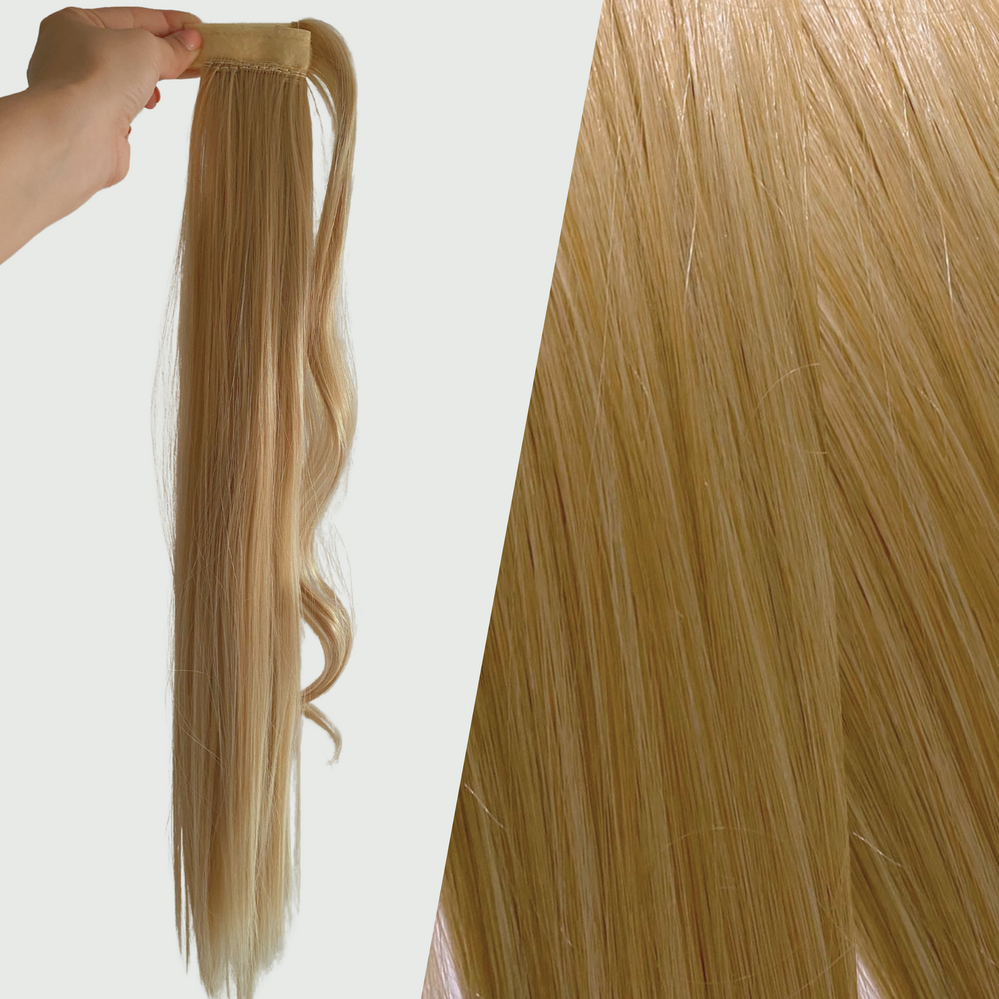 Extensiones de Cabello Tipo Cola (Sintético Kanekalon) - Liso