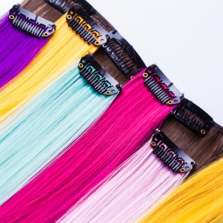 Extensión de Cabello con Clip (Sintético Kanekalon) - Tonos Multicolor