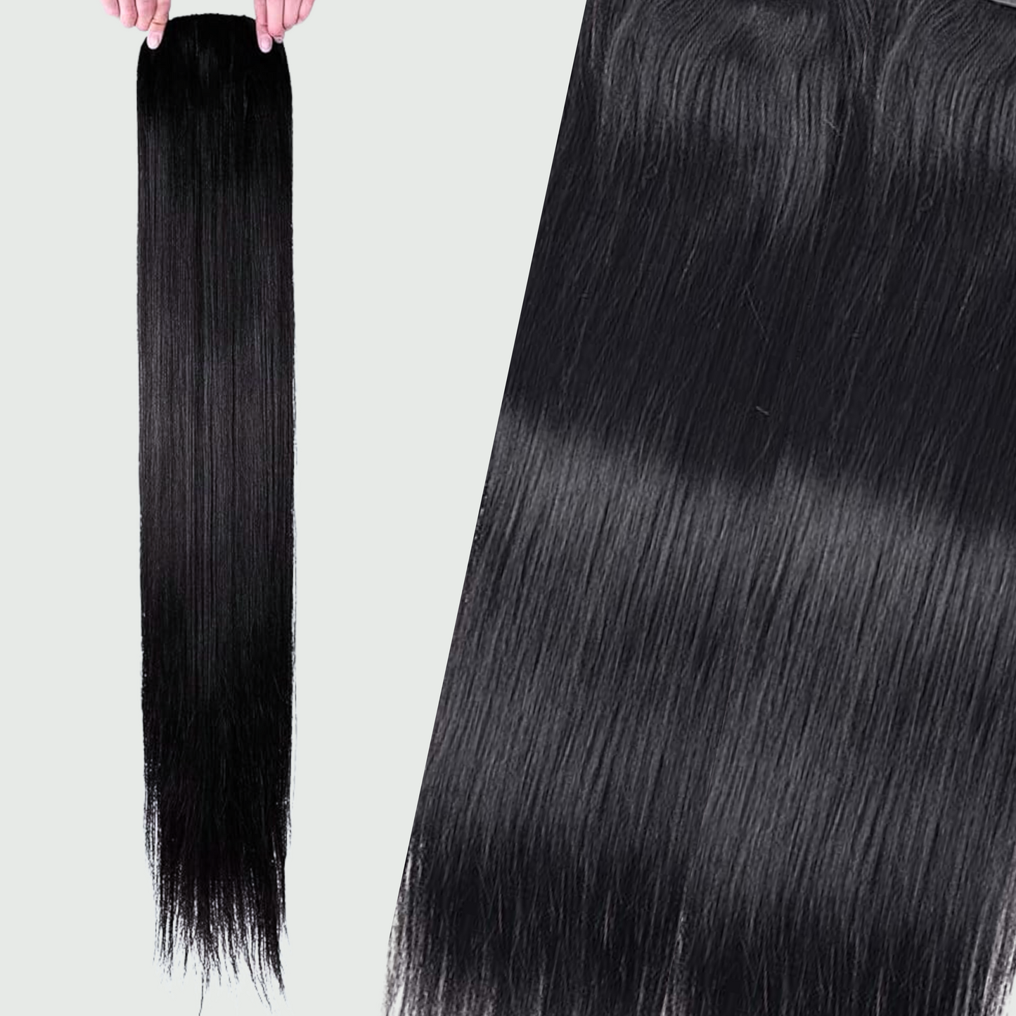 Extensión de Cabello con Clip (Sintético Kanekalon) - Liso